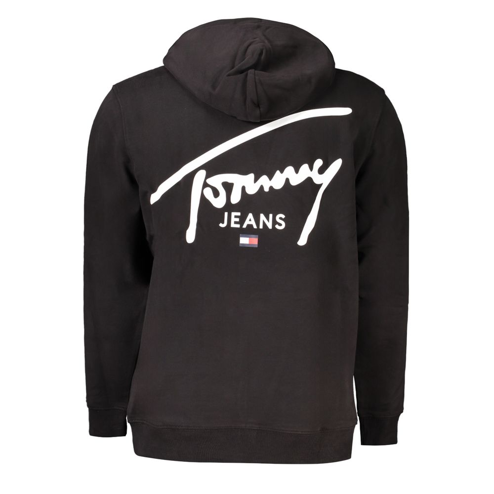 Tommy Hilfiger Moški pulover iz črnega bombaža