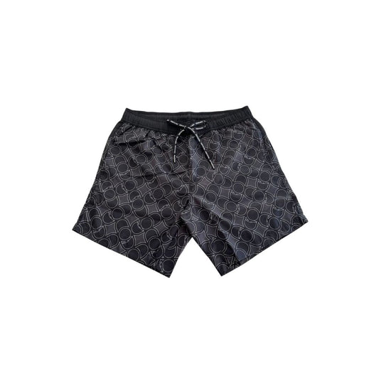 Trussardi Beachwear Black Polyester Men Swim Short