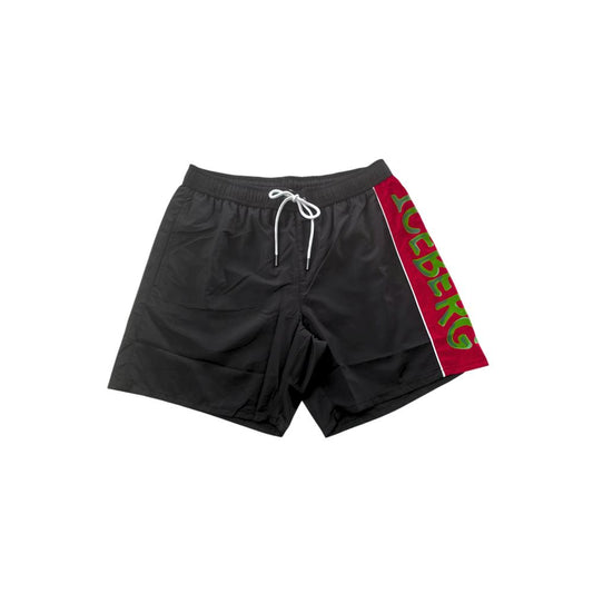 Iceberg Black Polyester Men Swim Short
