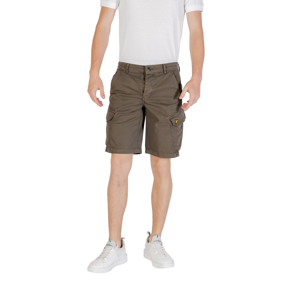 Lyle & Scott Green Cotton Bermuda