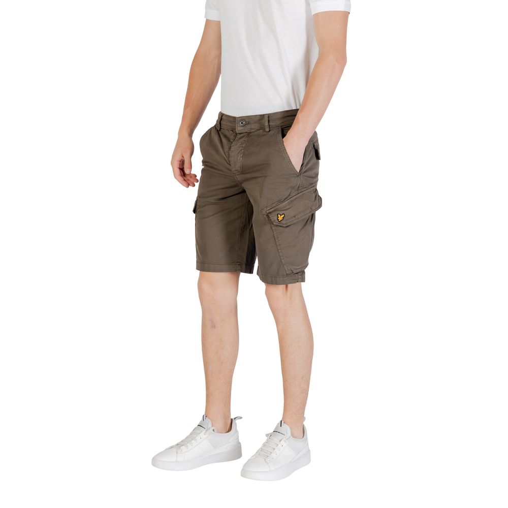 Lyle & Scott Green Cotton Bermuda