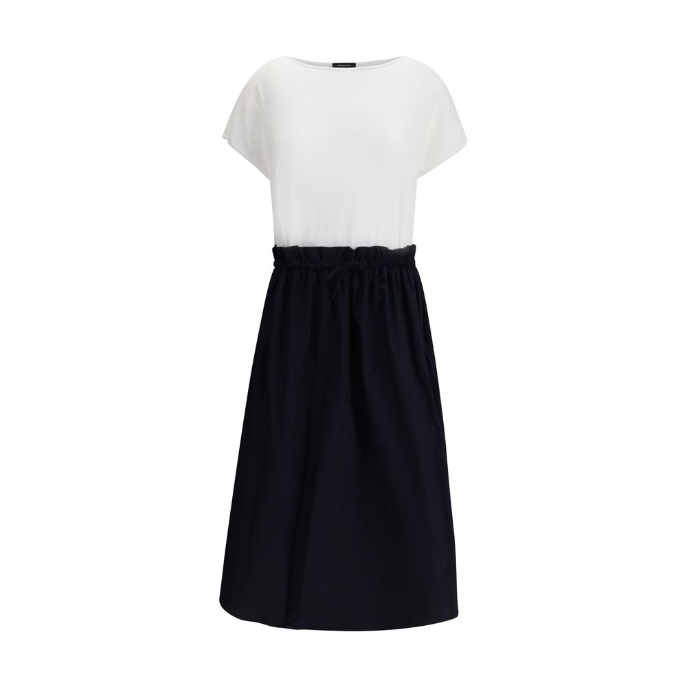 Fabiana Filippi Long Dress with appliqué skirt