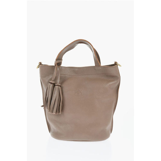 Il Bisonte Textured Leather Bucket Bag