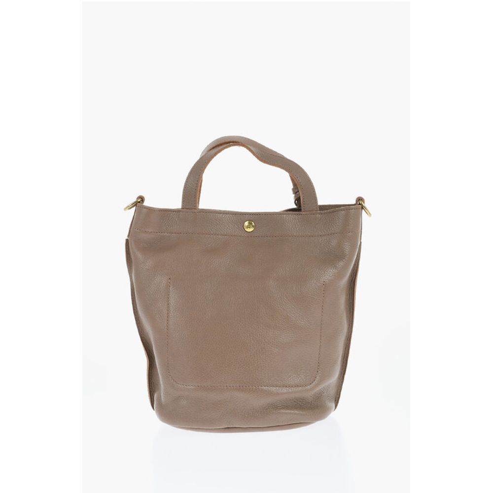 Il Bisonte Textured Leather Bucket Bag