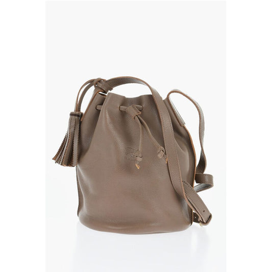 Il Bisonte Textured Leather Bucket Bag