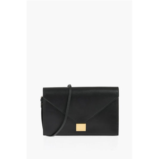 Victoria Beckham Leather Shoulder Messanger Bag with Golden Closure