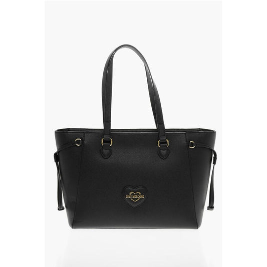 Moschino LOVE Saffiano Faux Leather Tote Bag