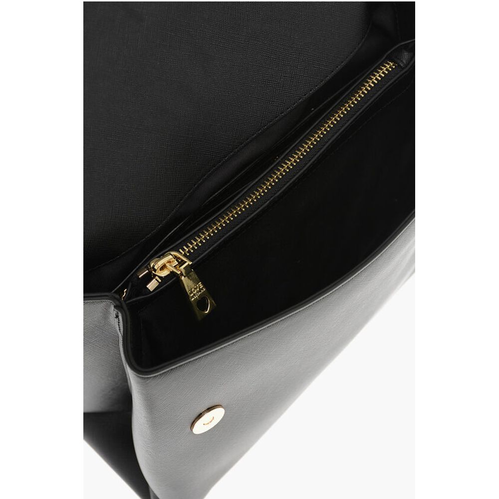Moschino LOVE MOSCHINO Saffiano Faux Leather Hande Bag with Removable