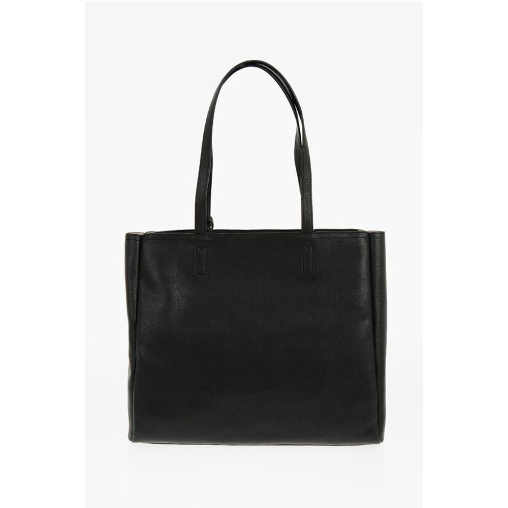 Moschino LOVE Faux Leather Shoulder Bag with Golden Logo