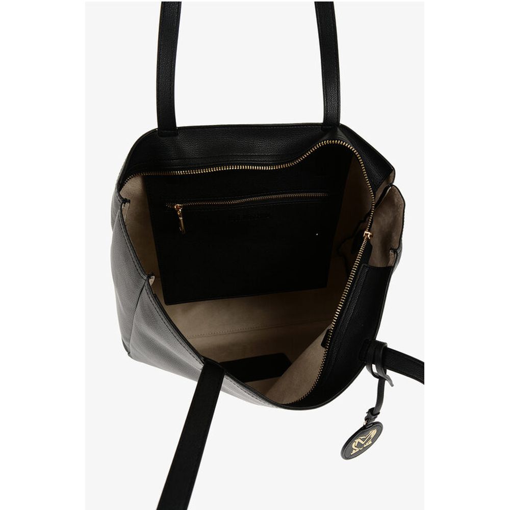 Moschino LOVE Faux Leather Shoulder Bag with Golden Logo