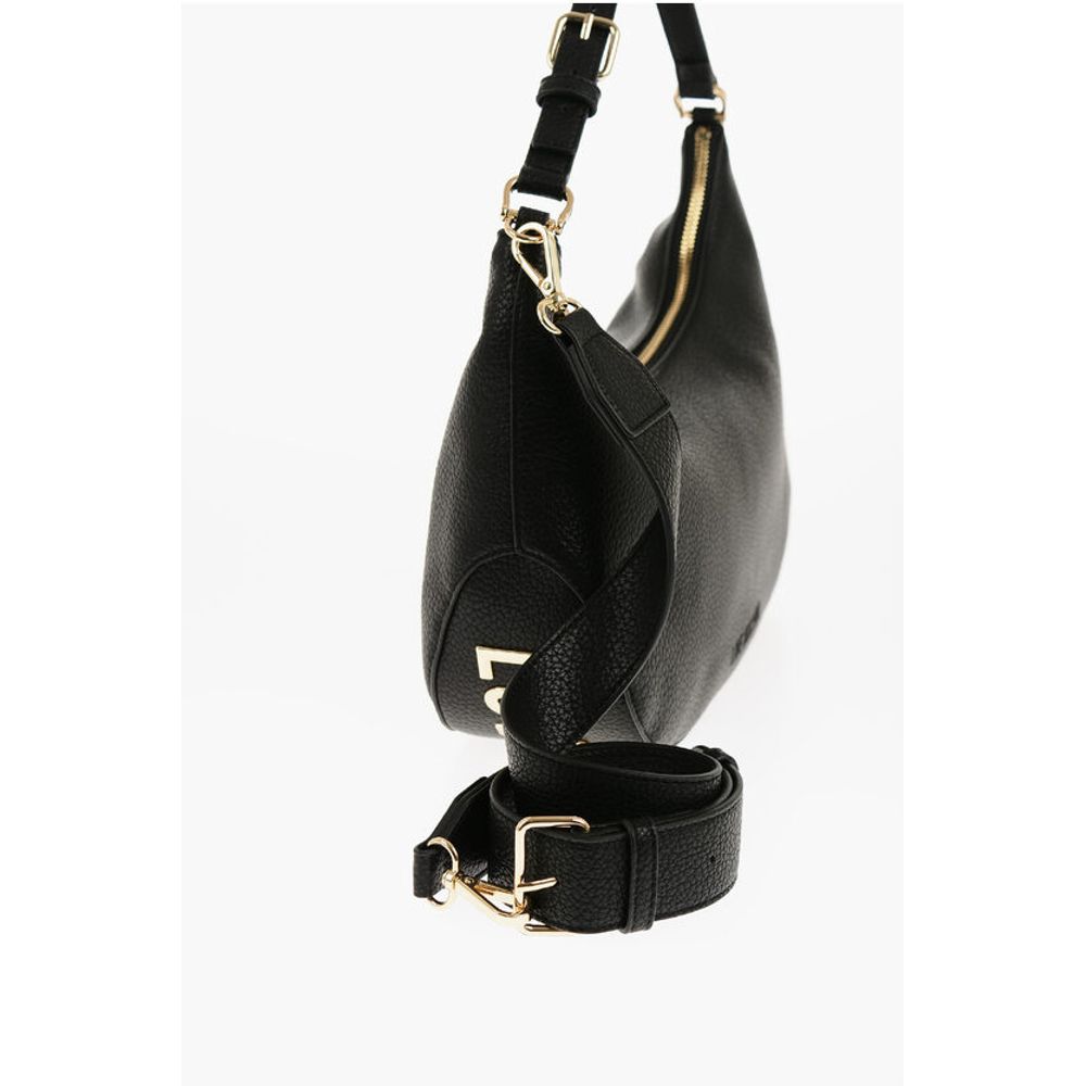Moschino LOVE Textured Faux Leather ECO-FRIENDLY GIANT Hobo Bag with