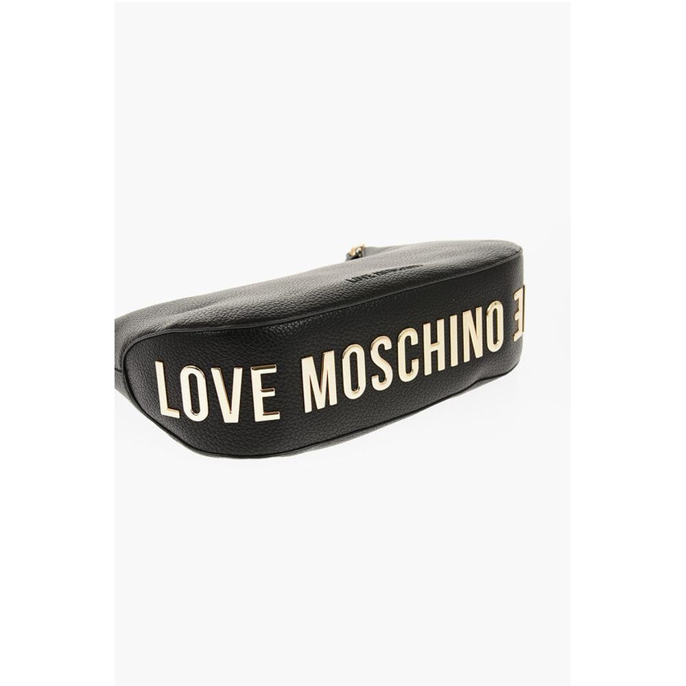 Moschino LOVE Textured Faux Leather ECO-FRIENDLY GIANT Hobo Bag with