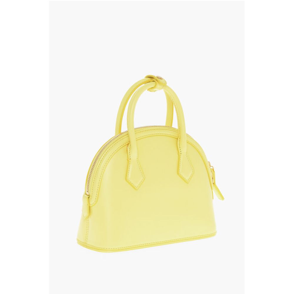 MCM Leather ANNA Crossboby Bag with Gold Metal Logo Plaque