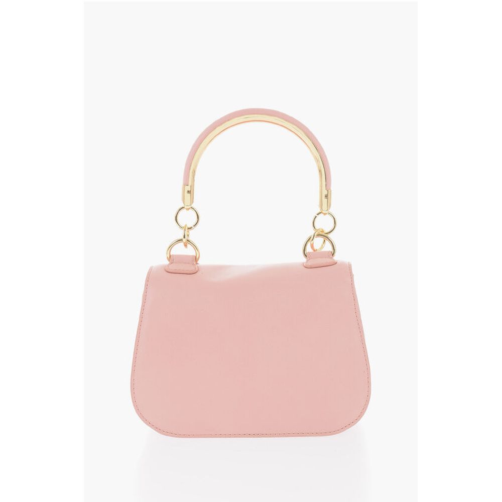 Moschino LOVE Faux Leather Handbag with Golden Handle and Removable S