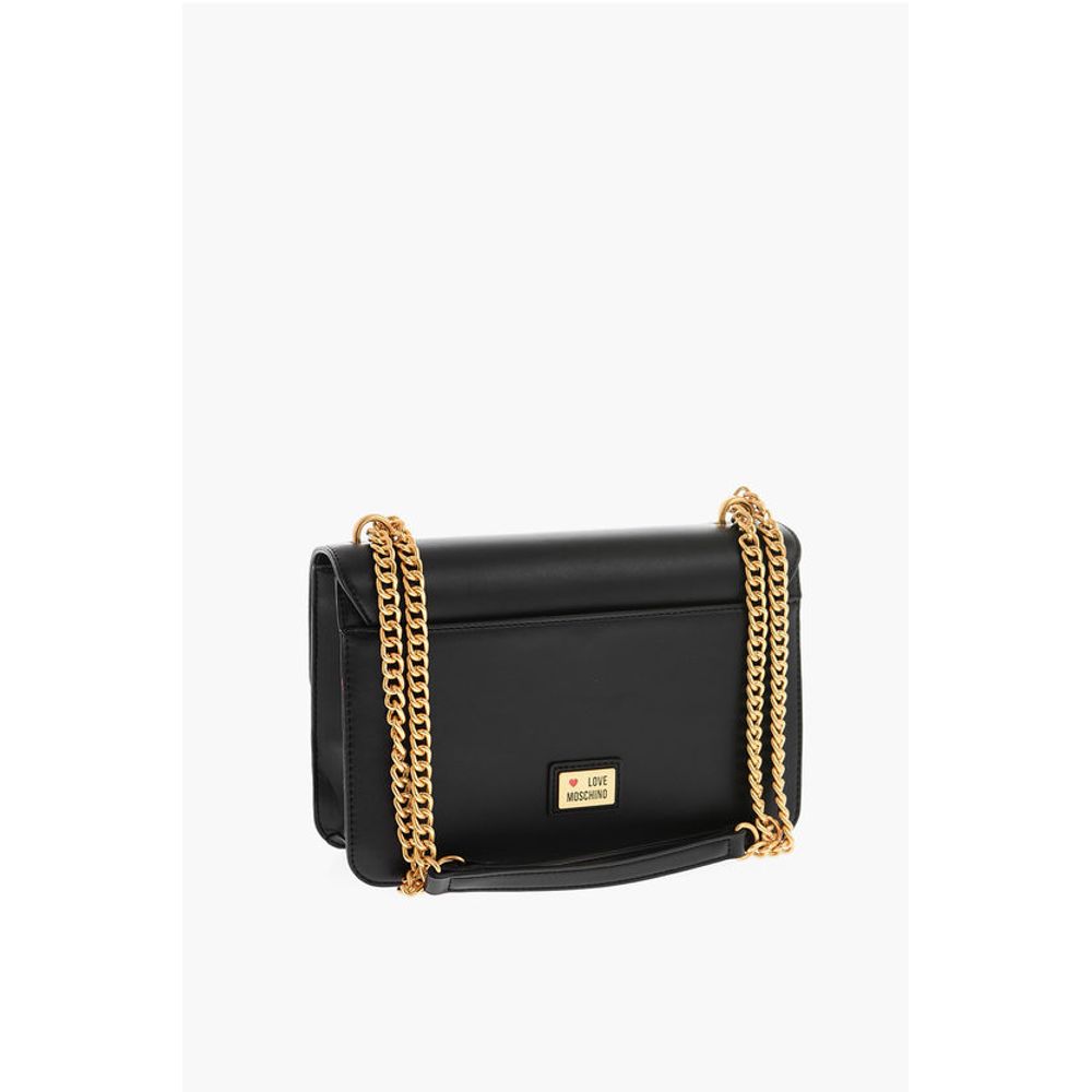 Moschino LOVE Chain and Clamp Shoulder Bag