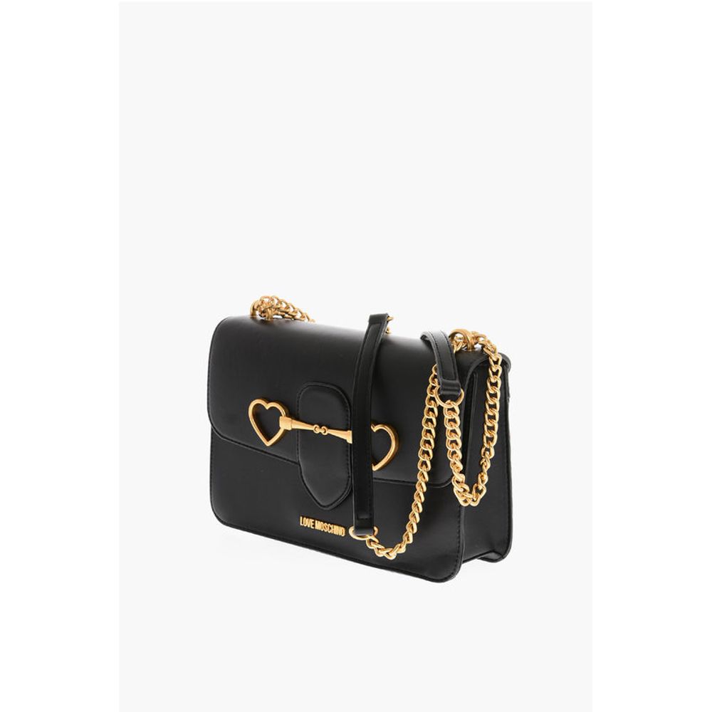 Moschino LOVE Chain and Clamp Shoulder Bag