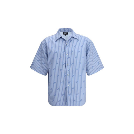 GCDS Pinstripe Bowling Shirt