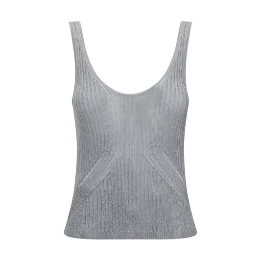 PINKO Metallic Knit Top