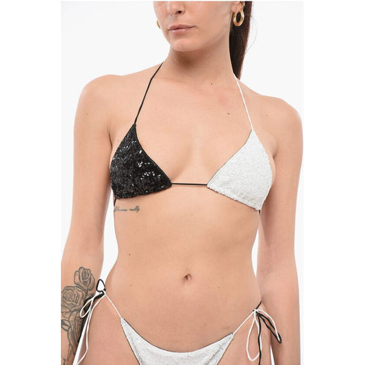 Oséree Two-Tone Sequine Bikini Set