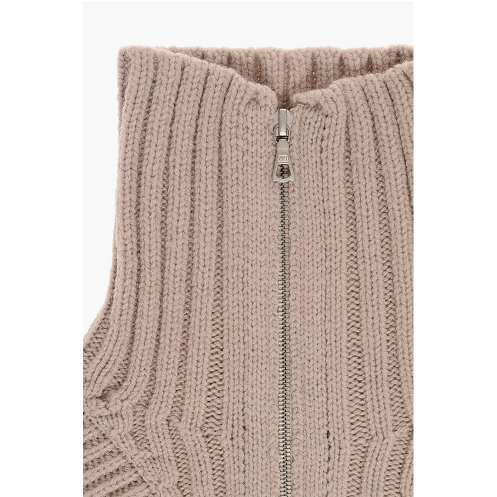 Dries Van Noten Virgin Wool MORRISO Collar with Front Zip