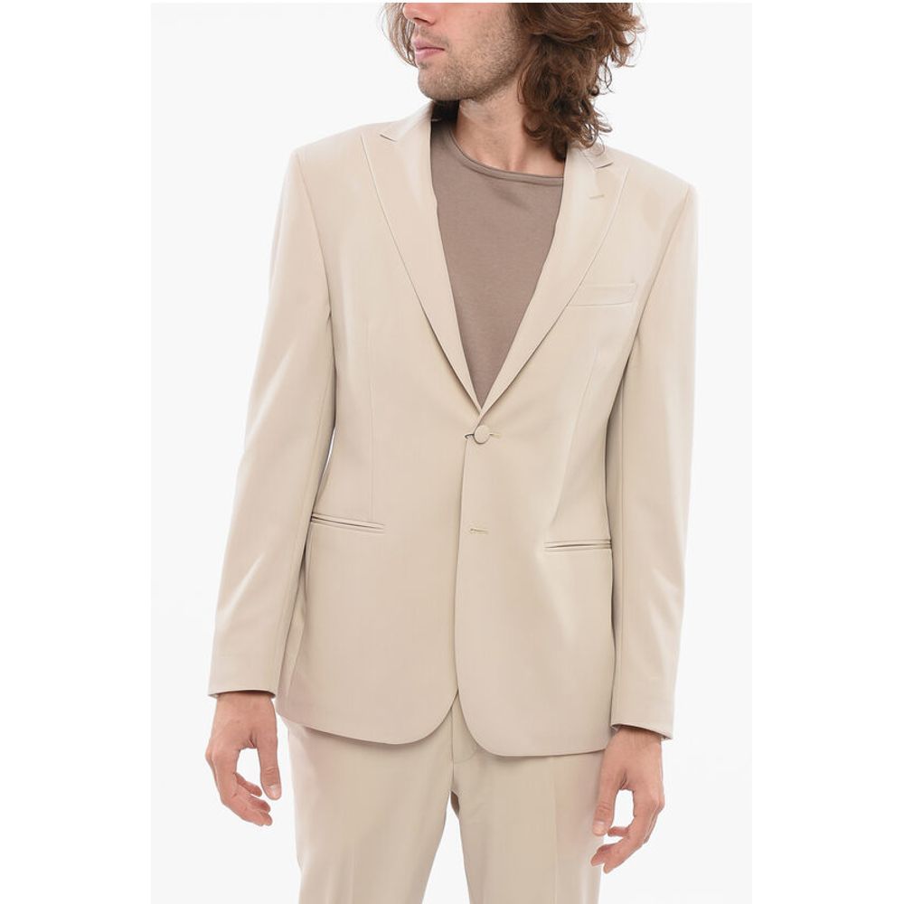Corneliani Virgin Wool Suit with Peack Lapel