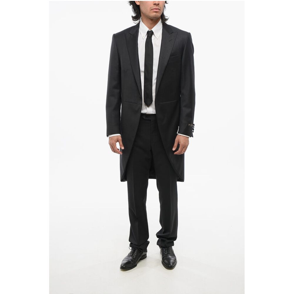 Corneliani Virgin Wool Peak Lapel LEADER Tail-Coat Blazer