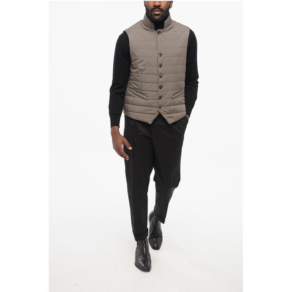 Corneliani Quilted Vest with Buttoned Closure