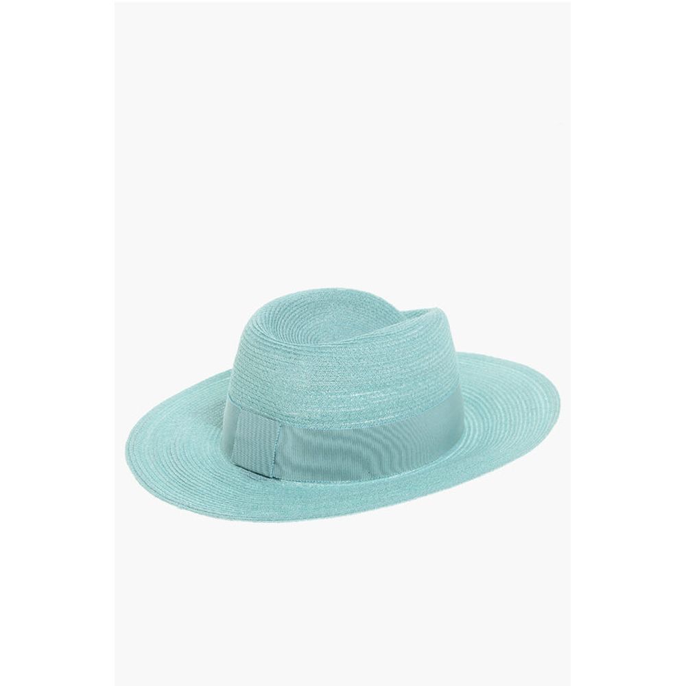 Maison Michel Konopljina fedora s trakom iz grosastega zrna