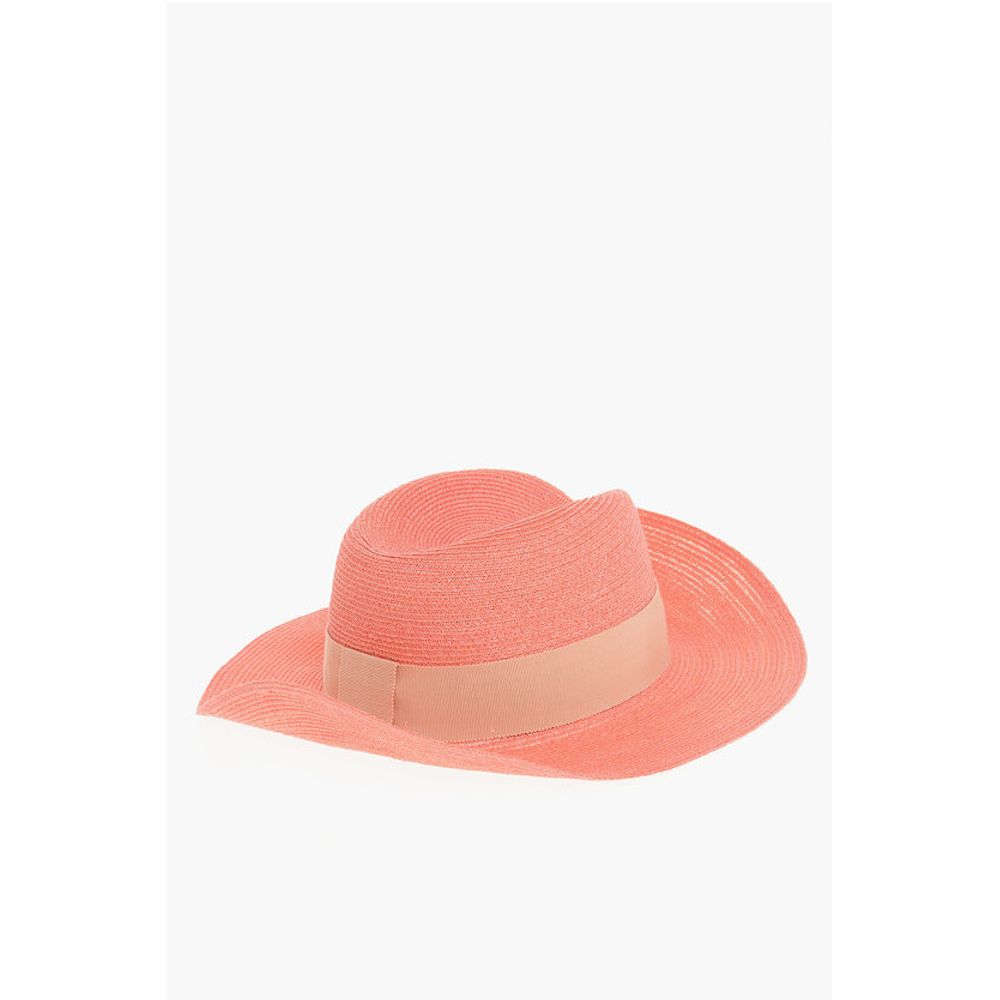 Maison Michel Konopljina fedora s trakom iz grosastega zrna