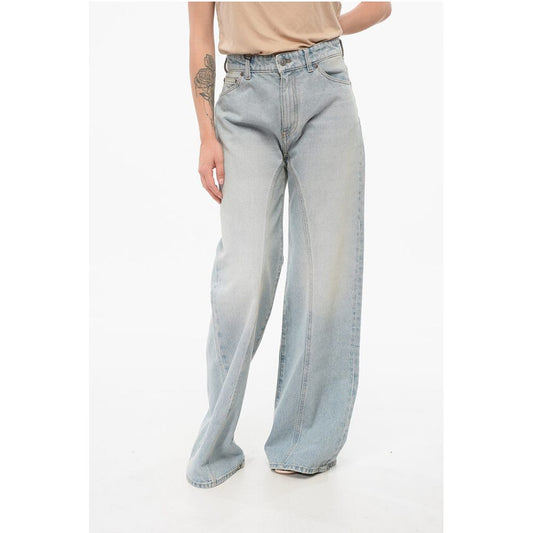 Victoria Beckham Light Washed Wide Leg Denims 33cm