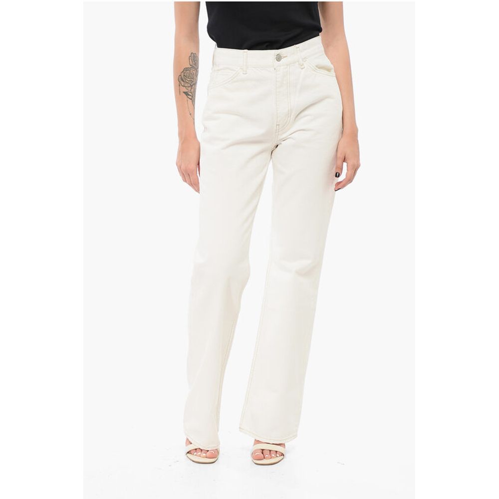 Acne Studios Visokotlačni džinsi z visokim pasom 24cm