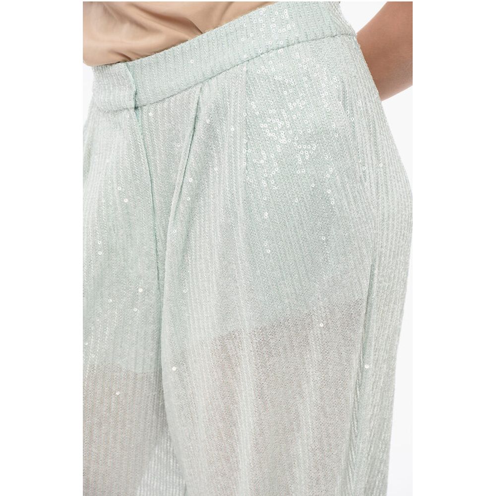 Rotate Sequined Low-waisted Pants
