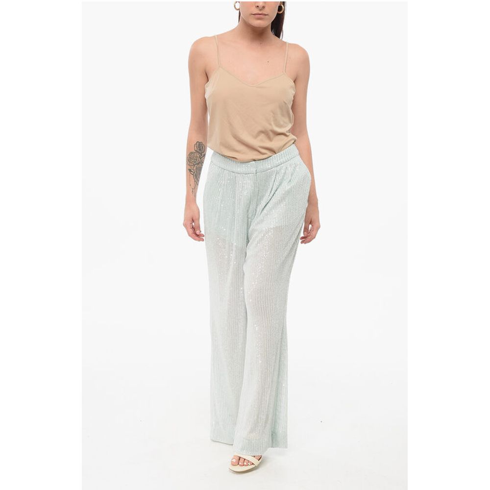 Rotate Sequined Low-waisted Pants