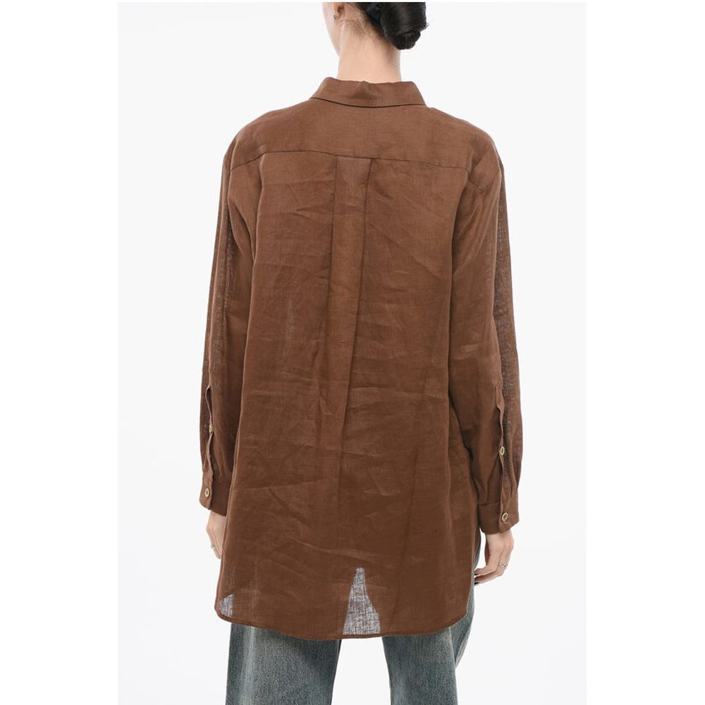 Super Blond Linen Oversized Shirt