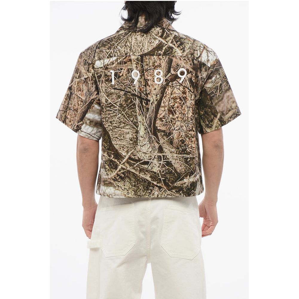 1989 Studio Printed Cotton CAMOUFLAGE Bowling Shirt
