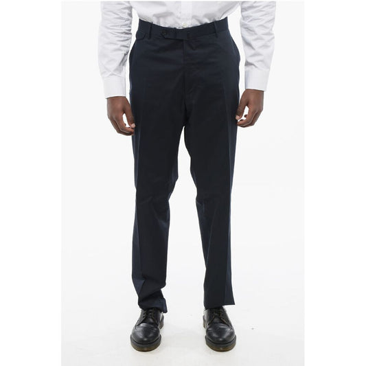 Tagliatore Stretch Cotton Chinos Pants with Belt Loops