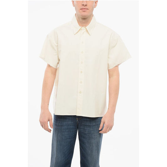 Airei Short Sleeved Shirt with Raw Cut Edge
