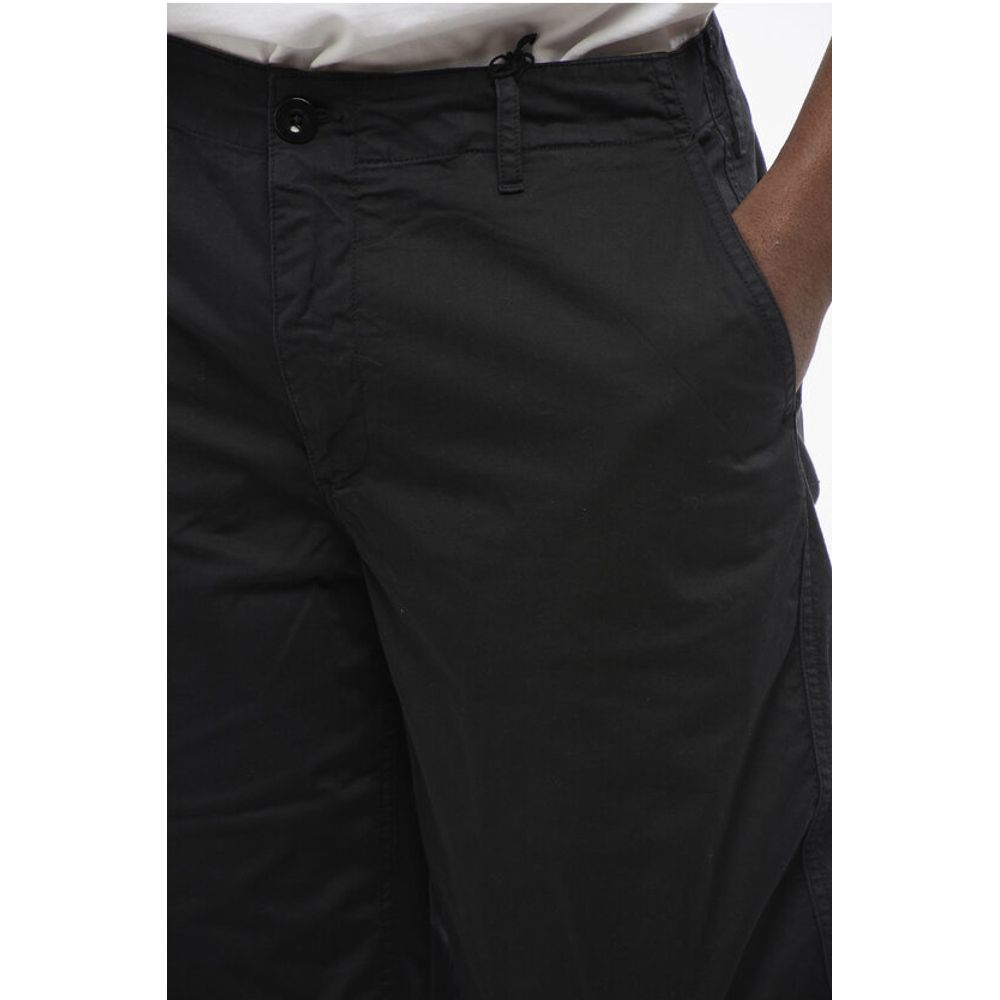 Ten c Cotton Stretch Casual Pants with Belt Loops