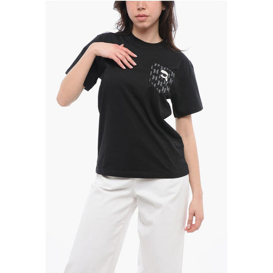 Karl Lagerfeld Oversized Crew-neck T-shirt With Logoed Breast Pocket