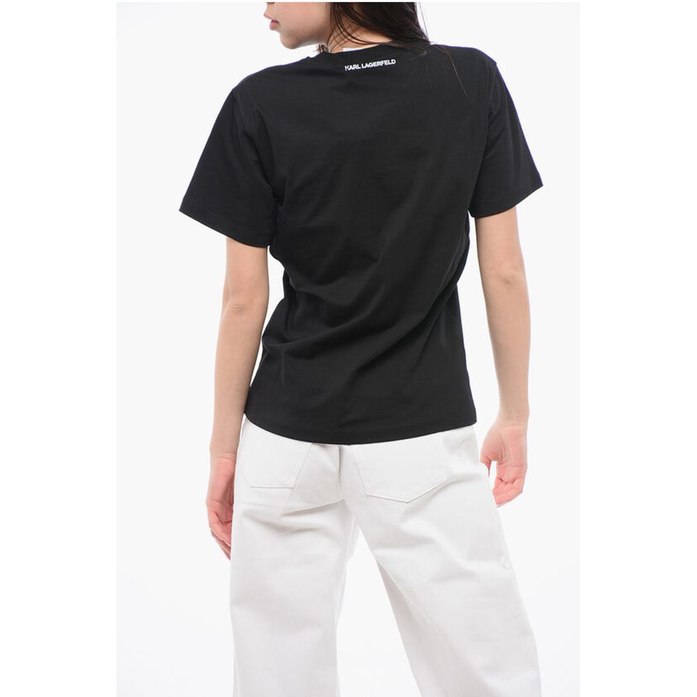 Karl Lagerfeld Oversized Crew-neck T-shirt With Logoed Breast Pocket