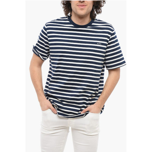 A.P.C. Two-Tone Striped EMILLEN Crew-neck T-Shirt