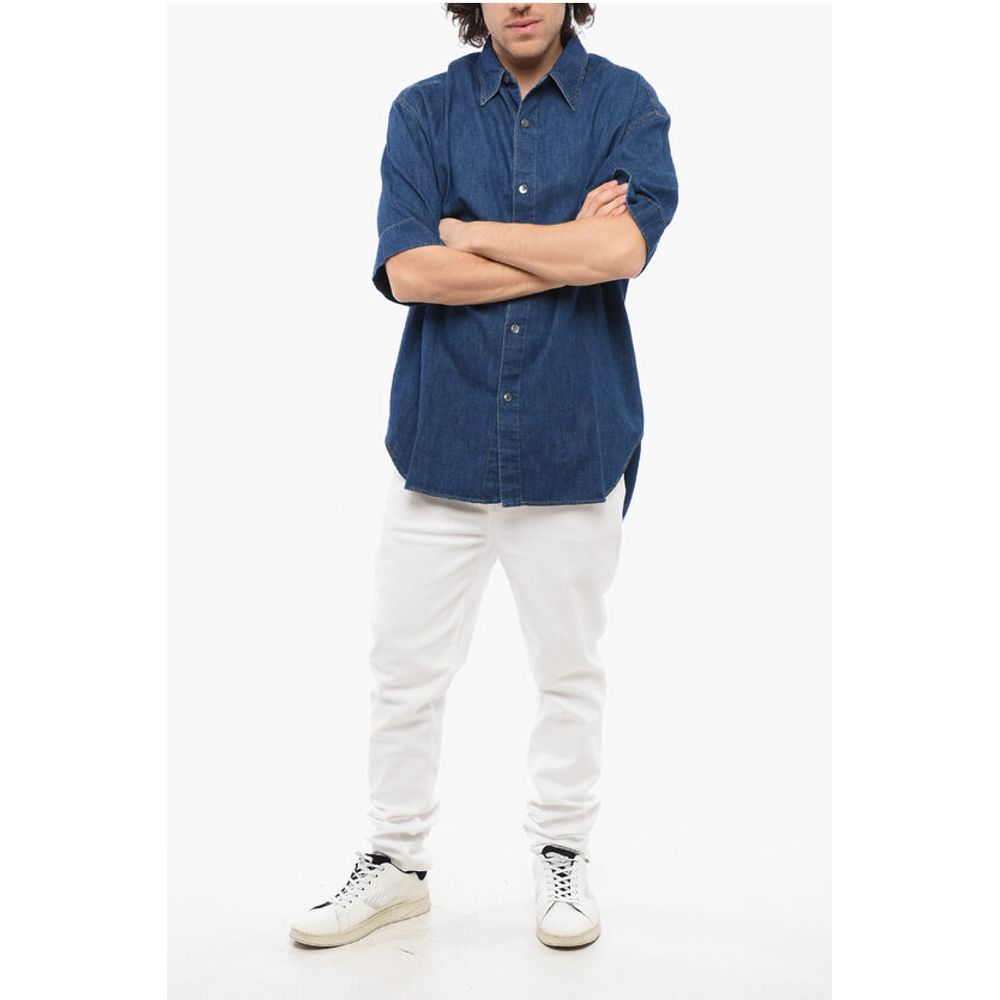 Studio Nicholson Denim and Linen Oversized SORONO Shirt