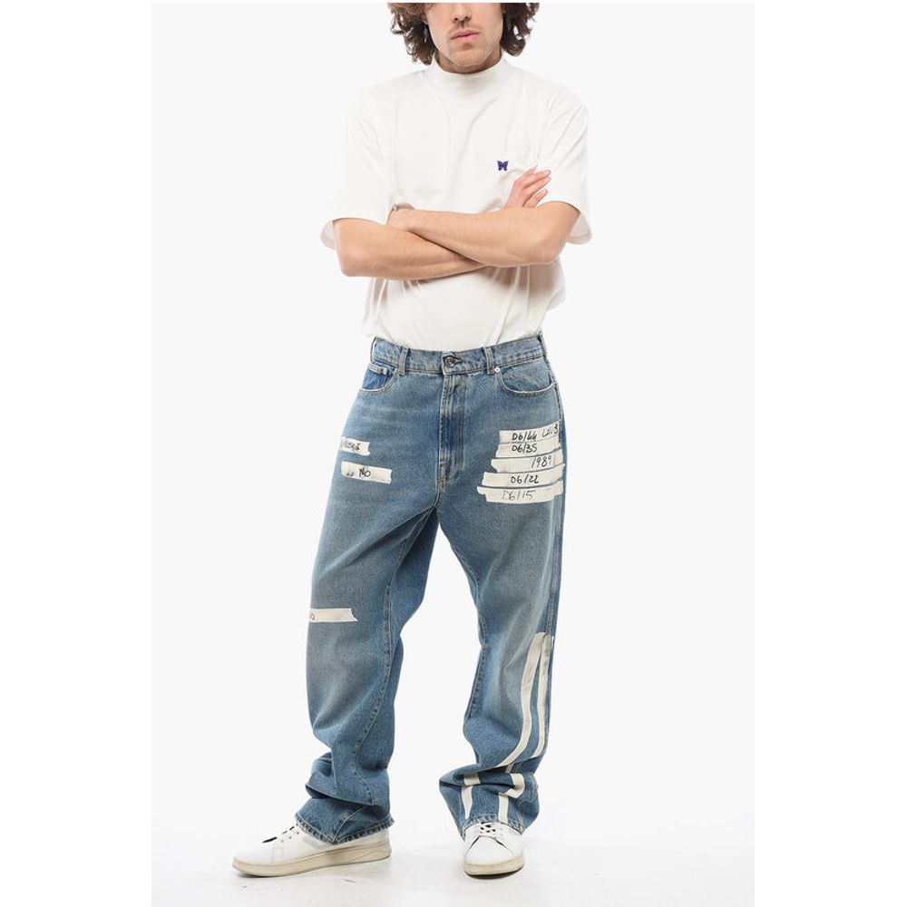 1989 Studio Printed Straight Leg Slim Fit Jeans 26cm