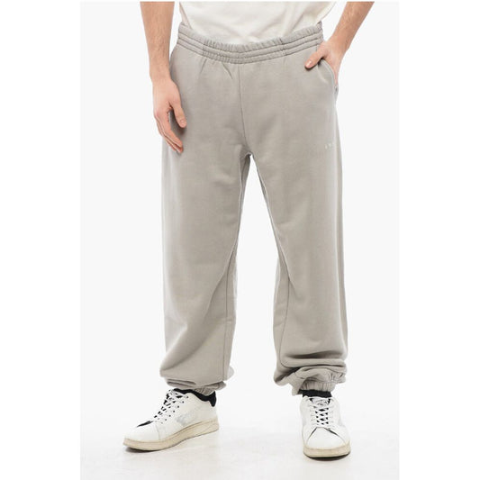 1989 Studio Solid Color Brushed Cotton Joggers with Embossed Logo