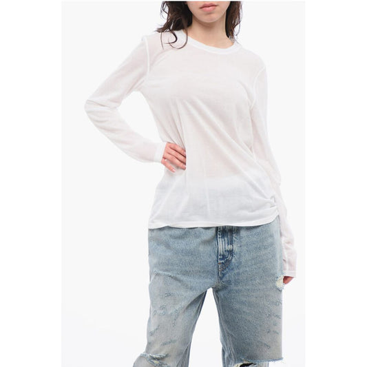 Roberto Collina Long Sleeved Cotton Blend Crewneck T-Shirt