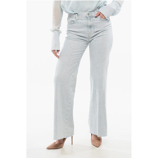 7 For All Mankind Frayed Hem DOJO Flared Jeans 28cm