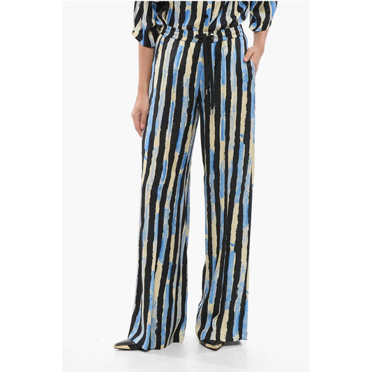 PINKO Striped POIROT Pants with Elastic Waistband