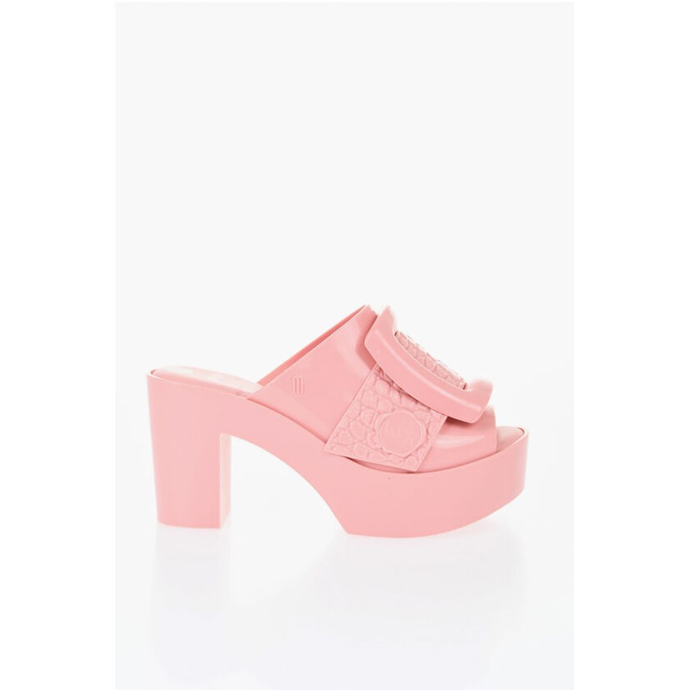 Viktor & Rolf MELISSA Rubber BUCKLE UP Mules with Maxi Buckle 10cm