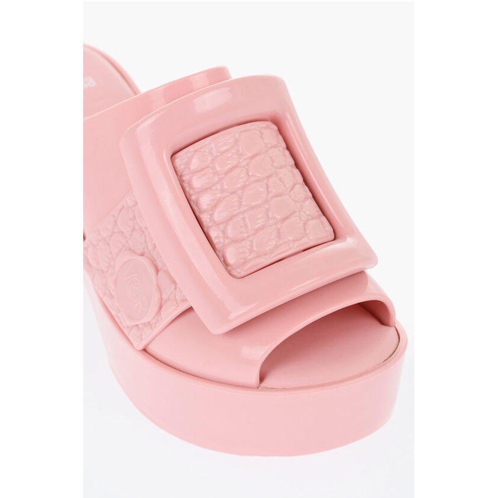 Viktor & Rolf MELISSA Rubber BUCKLE UP Mules with Maxi Buckle 10cm