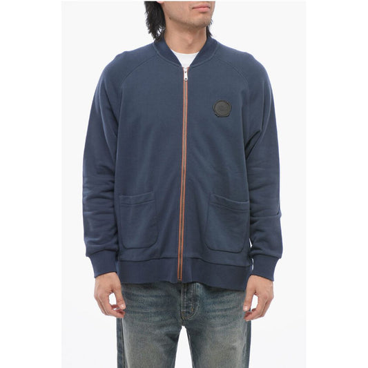 Viktor & Rolf Brushed Cotton Zip-up Sweatshirt with Patch Pockets